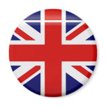 United Kingdom Flag  Button Magnet