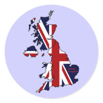 United Kingdom Map Stickers