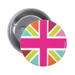 United Kingdom multi colour flag button