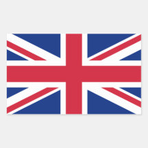 united kingdom rectangle stickers