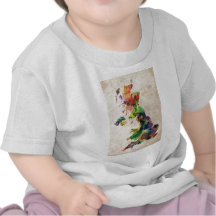 United Kingdom Watercolor Map T Shirts