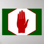United Northern Ireland Emblem flag posters