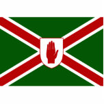 United Northern Ireland Shield flag photo sculptures