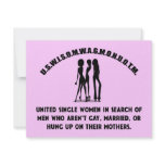 United Single Women - Singles Funny Shirt invitations