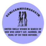 United Single Women - Singles Funny Shirt stickers