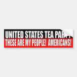 UNITED STATE TEA PARTY BUMPER STICKER
