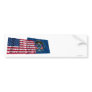 United States and Utah Waving Flags Bumper Stickers