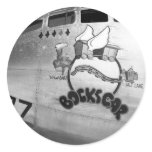 United States Army Air Forces B-29 bomber Bockscar Round Sticker