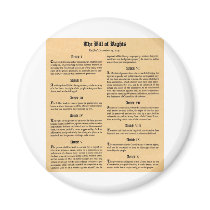 United States Bill of Rights Refrigerator Magnet