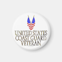United States Coast Guard Veteran Fridge Magnet