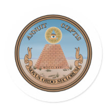 United States Coat of Arms Round Stickers