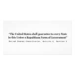 United States Constitution Article 4 Section 4 photo cards