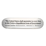 United States Constitution Article 4 Section 4 Skateboard Decks