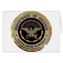 UNITED STATES DEPARTMENT OF DEFENSE GREETING CARD