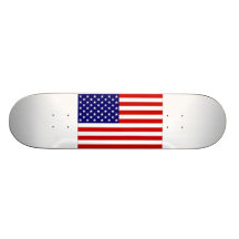 United States Flag Skate Board Deck