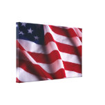 United States Flag Wrapped Canvas Canvas Prints