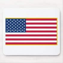 United States Gold Fringed Admiralty Maritime Flag Mouse Pad