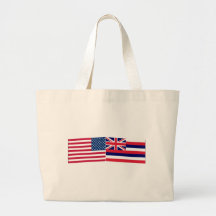 United States & Hawaii Flags Bags