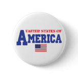 United States Of America Pinback Buttons