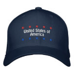 United States of America Embroidered Hats