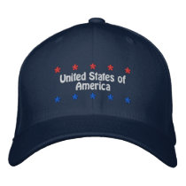 United States of America Embroidered Hats