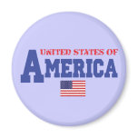 United States Of America Fridge Magnet