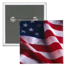 United States of America National  Flag Button