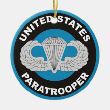 United States Paratrooper Christmas Ornaments
