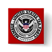 United States Tea Party Button