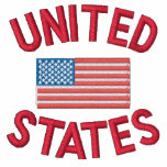 United States with Flag Embroidered Shirt embroidered shirts