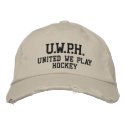 UNITED WE PLAY™ HOCKEY embroidered hats