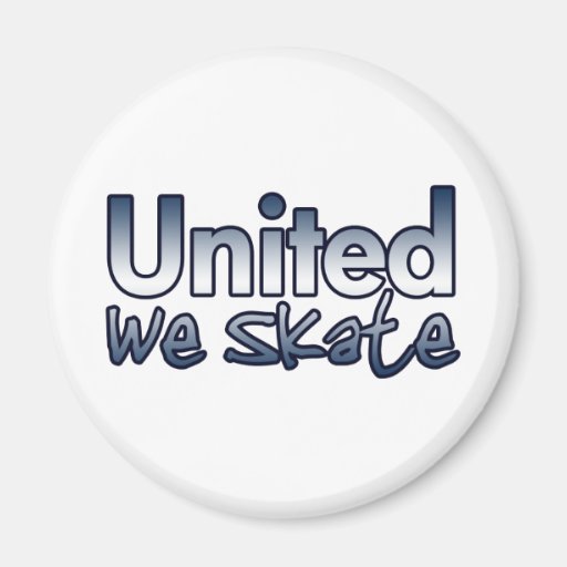 United We Skate Fridge Magnets