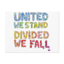 United We Stand, Divided We Fall Postcards