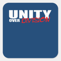 UNITY OVER DIVISION STICKERS