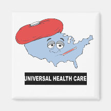 UNIVERSAL HEALTH CARE FRIDGE MAGNET
