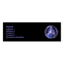 Universal Peace Profile Card Business Card Templates