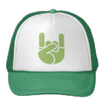 Universal Rock Hand -green Mesh Hats