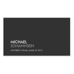 UNIVERSITY/COLLEGE STUDENT DARK Business Card