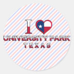 University Park �, Texas Round Sticker