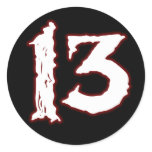 UNLUCKY NUMBER 13! STICKER