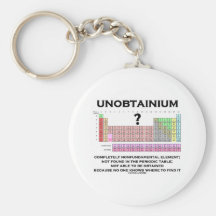 Unobtainium Completely Nonfundamental Element Key Chains