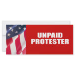 Unpaid Protester rack cards
