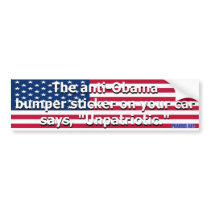 Unpatriotic Bumper Sticker
