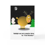 Unpopular Rudolph Christmas card