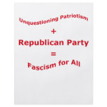Unquestioning Patriotism flyers