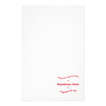 Unquestioning Patriotism Personalized Stationery