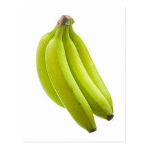 Unripe banana postcards