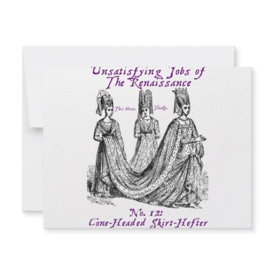 Unsatisfying jobs of the Renaissance Custom Invitations by spyderfyngers