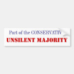 Unsilent Majority Bumper Sticker