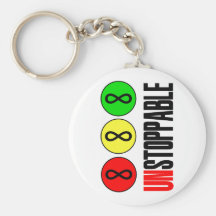 Unstoppable Infinity Stop Sign Key Chain
